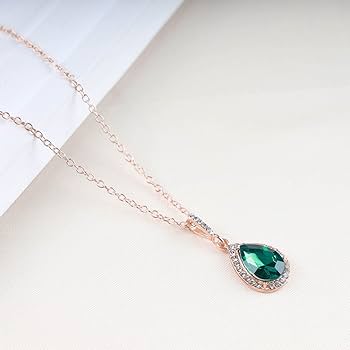 Amazon.com: Andelaisi Boho Vintage Rhinestone Green Crystal